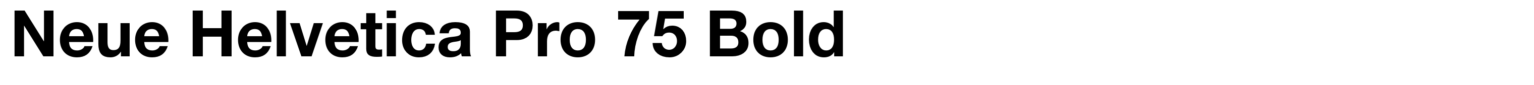Neue Helvetica Pro 75 Bold